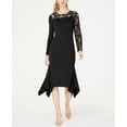 thumbnail image 1 of INC Petite Lace Inset Sweater Dress Deep Black PS, 1 of 1