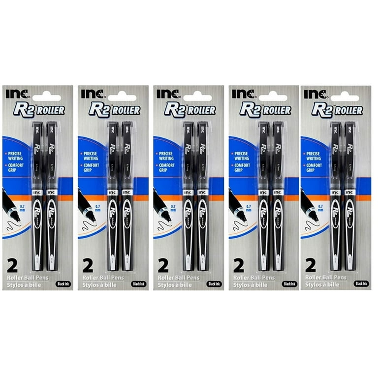 Ink Inc R2 Rollerball INC R-2 Precision Tip Rollerball Pens, Black