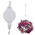 thumbnail image 1 of INC Retractable Heavy Duty Easy Reach Pulley Plant Hanging Flower Basket Hook Hanger for Garden Baskets Pots and Birds Feeder Hang High up and Pull Down, 1 of 8