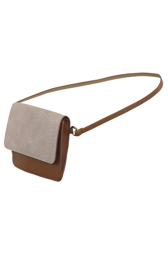 | Smooth Python-Embossed Belt | Pink