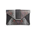 thumbnail image 1 of INC Women's Black Luci Snake Print Faux Leather Chain Strap Clutch Handbag Purse, 1 of 4