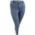 thumbnail image 1 of INC Women's Petite Embellished-Front Skinny Jeans (0P, Indigo), 1 of 3