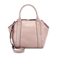thumbnail image 1 of INC Women's Pink Gigii Feet Solid Studded Adjustable Strap Satchel Handbag, 1 of 1