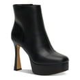 thumbnail image 1 of INC Womens Alize Faux Leather Zipper Booties, 1 of 3