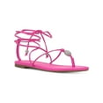 thumbnail image 1 of INC Womens Amille Faux Leather Ankle Tie Strappy Sandals, 1 of 3