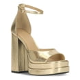 thumbnail image 1 of INC Womens Arya Faux Leather Open Toe Platform Sandals, 1 of 3