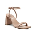 thumbnail image 1 of INC Womens Beige Ankle Strap Padded Caymi Square Toe Block Heel Buckle Dress Heeled Sandal 10 M, 1 of 3