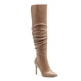 thumbnail image 1 of INC Womens Beige Cushioned Iyonna Pointed Toe Stiletto Zip-Up Dress Boots 9.5 M, 1 of 4