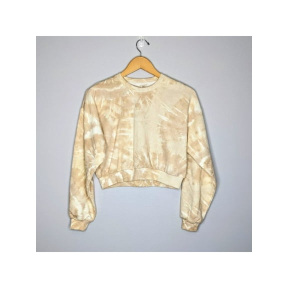 INC Womens Beige Tie Dye Sweatshirt L