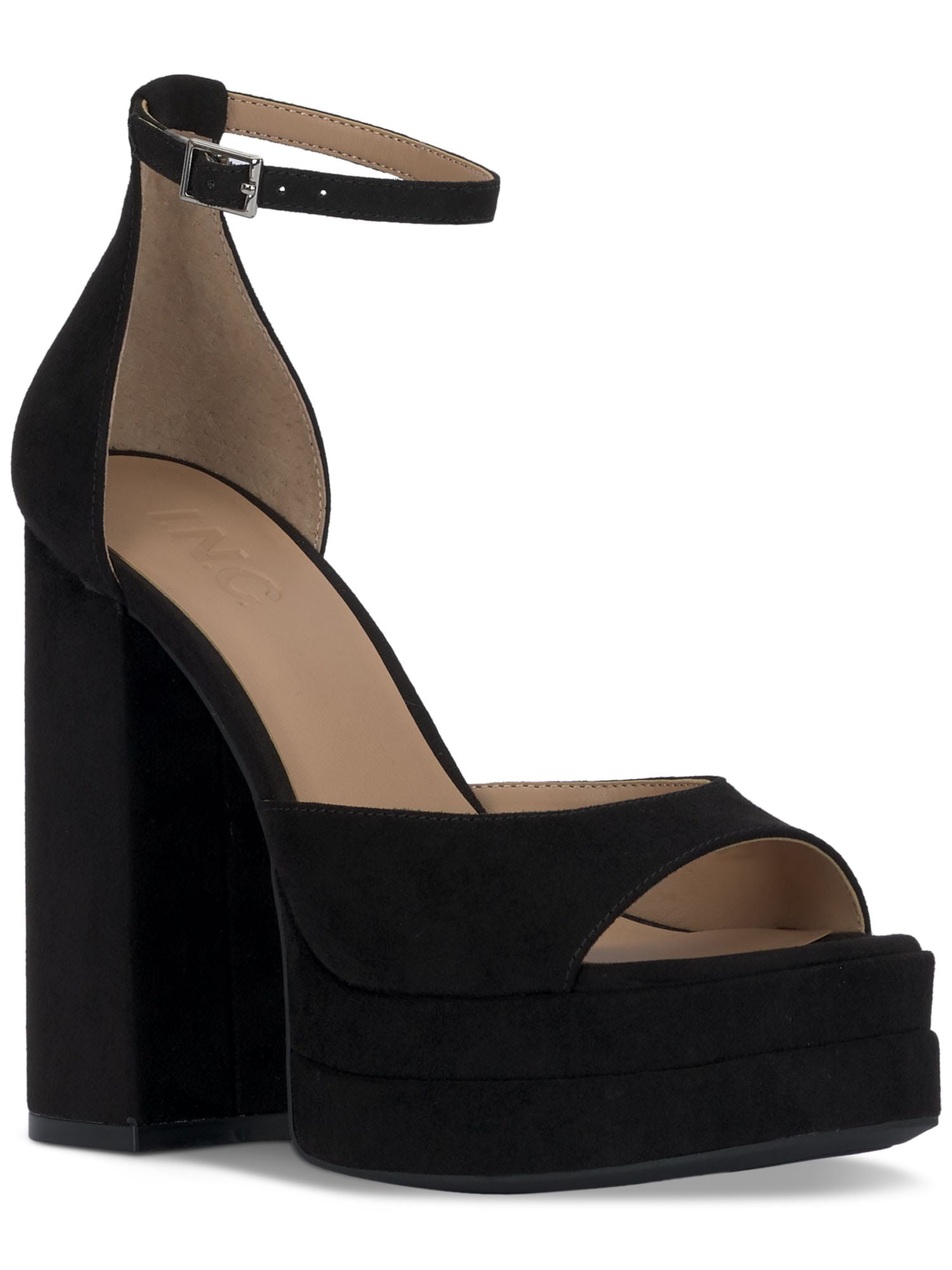 3.1 PHILLIP LIM Womens Black Goring Strappy Ankle Strap Adjustable Laura Square Toe Wedge Buckle Leather Dress Thong Sandals Shoes