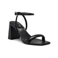 thumbnail image 1 of INC Womens Black Ankle Strap Padded Caymi Square Toe Block Heel Buckle Dress Heeled Sandal 8.5 M, 1 of 1
