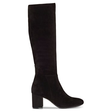INC Womens Black Fringed Cushioned Yomesa Pointed Toe Block Heel Zip-Up Heeled Boots M