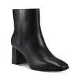 thumbnail image 1 of INC Womens Black Cushioned Arch Support Dasha Square Toe Block Heel Zip-Up Leather Dress Booties 9.5 M, 1 of 4