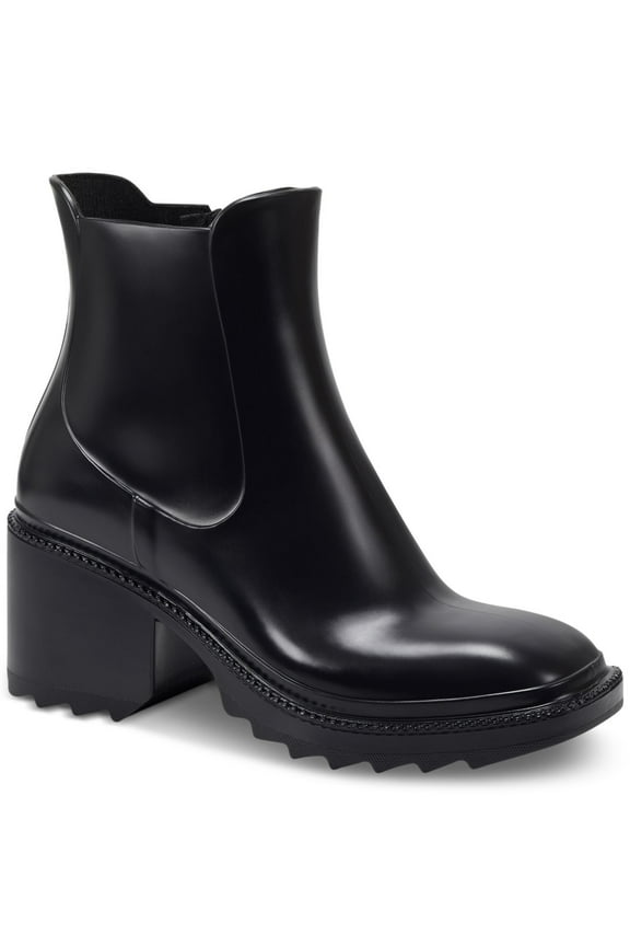 Womens Black Cushioned Eadin Round Toe Dress Boots Shoes 10 M