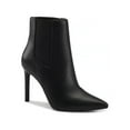 thumbnail image 1 of INC Womens Black Cushioned Goring Katalina Pointy Toe Stiletto Zip-Up Dress Booties 10.5 M, 1 of 3