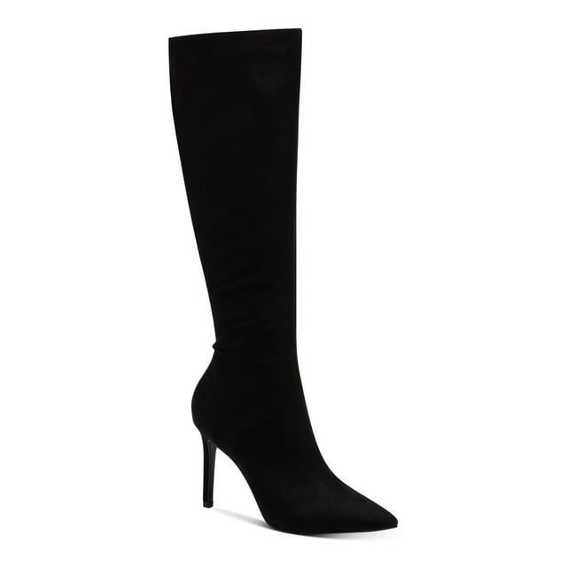 INC Womens Red Flexible Sole Cushioned Keenah Square Toe Stiletto Zip-Up Dress Boots Shoes M