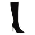 thumbnail image 1 of INC Womens Black Cushioned Rajel Pointy Toe Stiletto Zip-Up Dress Boots 5 M, 1 of 4