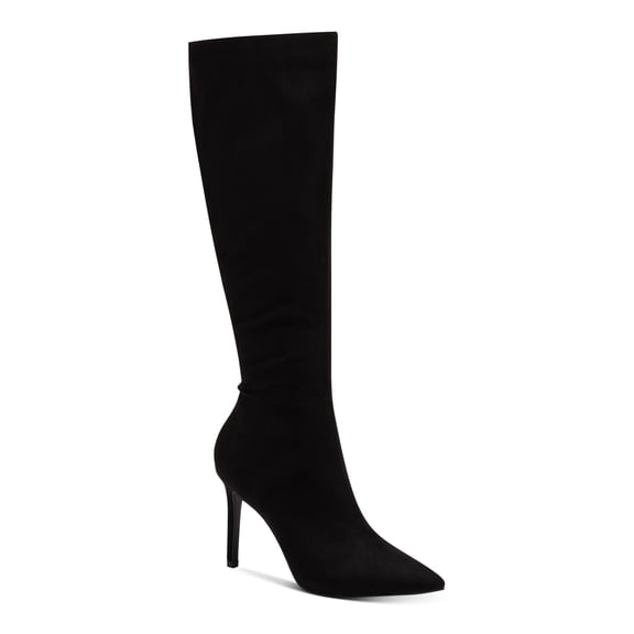 INC Womens Black Cushioned Rajel Pointy Toe Stiletto Zip-Up Dress Boots 8 W