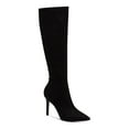thumbnail image 1 of INC Womens Black Cushioned Rajel Pointy Toe Stiletto Zip-Up Dress Boots 9.5 M, 1 of 4