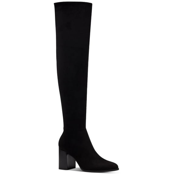 INC Womens Black Cushioned Windee Almond Toe Block Heel Zip-Up Heeled Boots 8 M
