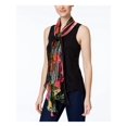 thumbnail image 1 of INC Womens Black Floral Lightweight Scarf, 1 of 1