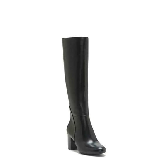 INC Womens Black Padded Radella Round Toe Block Heel Zip-Up Leather Boots Shoes 12 M