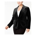 thumbnail image 1 of INC Womens Black Pocketed Evening Bolero Jacket Plus 1X, 1 of 3