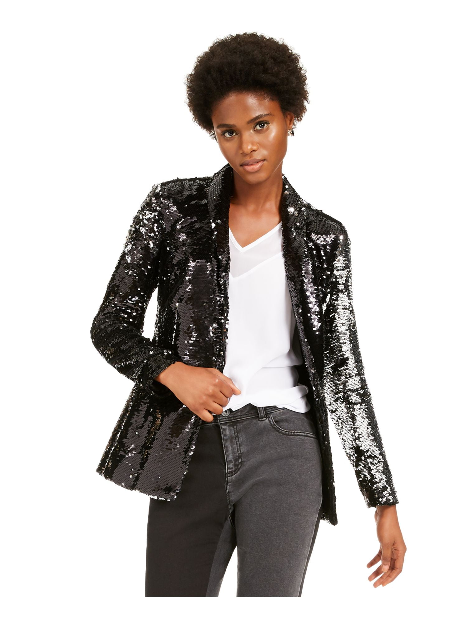Inc rainbow shop sequin blazer