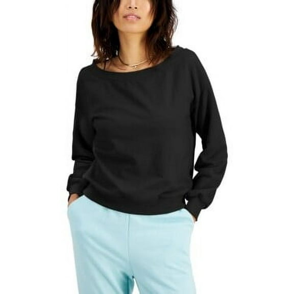 INC Womens Black Short Length Sweatshirt Size: 2XL