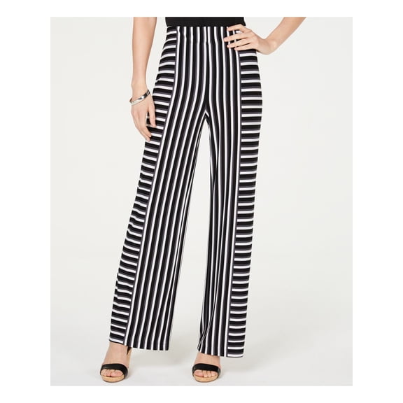 INC Womens Black Striped Pants Size: XL