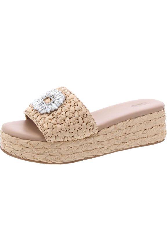 Womens Blakee Open Toe Platform Espadrilles