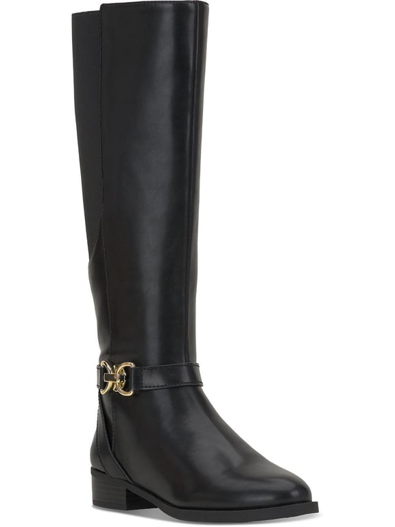 Womens Block Heel Knee-High Boots