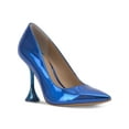 thumbnail image 1 of INC Womens Blue Comfort Savitri Pointed Toe Flare Slip On Dress Pumps Shoes 8.5 M, 1 of 3