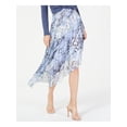 thumbnail image 1 of INC Womens Blue Printed Knee Length Skirt 8, 1 of 2