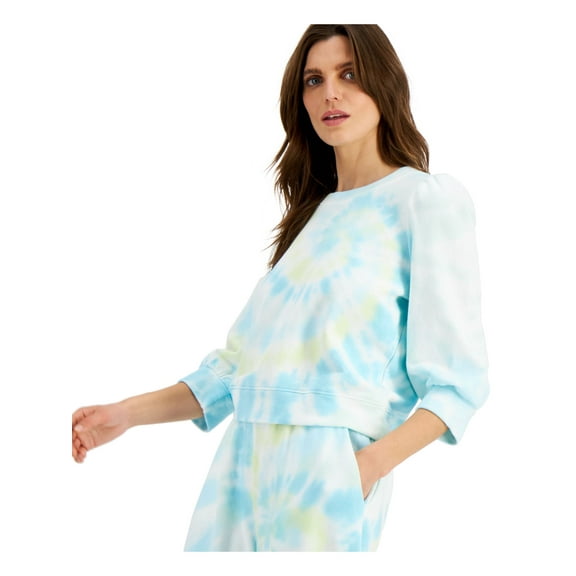 INC Womens Blue Tie Dye Sweatshirt M