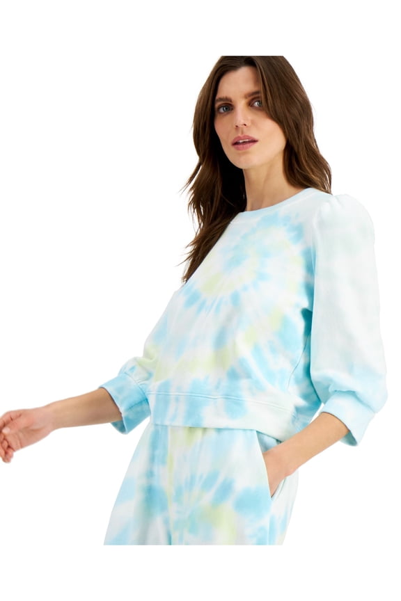 Womens Blue Tie Dye Sweatshirt M