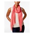 thumbnail image 1 of INC Womens Blush Coral Butterfly Printed Fringed Fringed Lightweight Scarf, 1 of 1