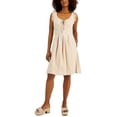 thumbnail image 1 of INC Womens Box Pleat Above Knee Fit & Flare Dress, 1 of 3