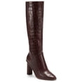 thumbnail image 1 of INC Womens Brown Animal Print Pointed Toe Block Heel Zip-Up Dress Boots 10 M, 1 of 3