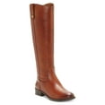 thumbnail image 1 of INC Womens Brown Round Toe Zip-Up Leather Boots 5.5, 1 of 4