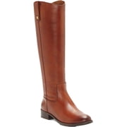 INC Womens Brown Round Toe Zip-Up Leather Boots 6