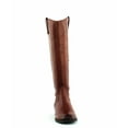 thumbnail image 1 of INC Womens Brown Round Toe Zip-Up Leather Boots 7.5, 1 of 13