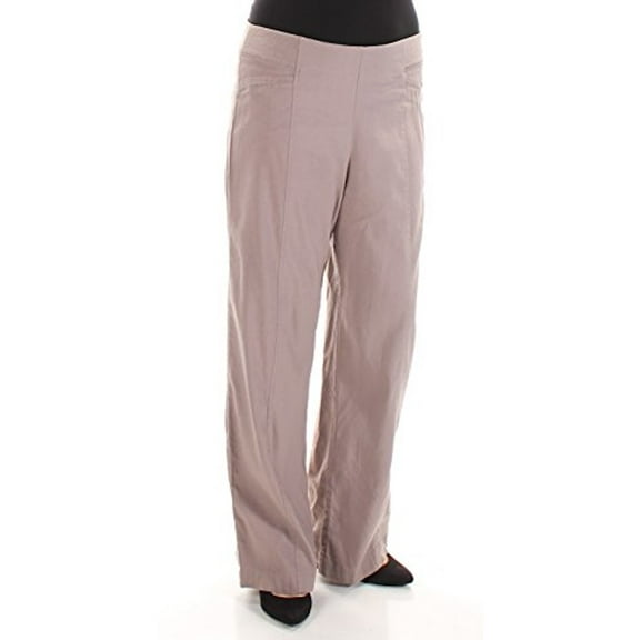 INC Womens Brown Wide Leg Casual Pants Regular Size: 12