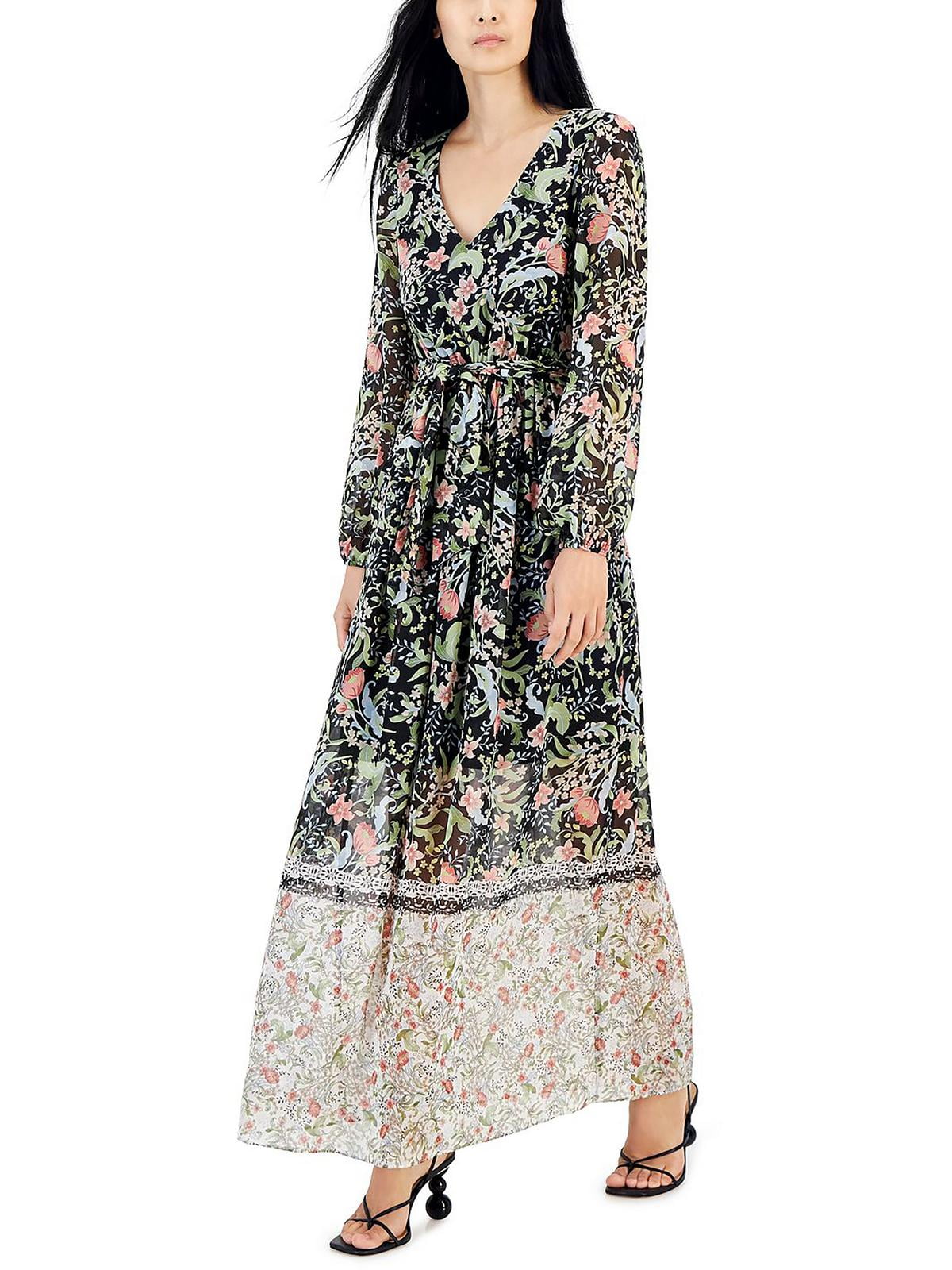 Inc floral print maxi dress sale