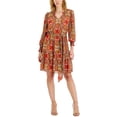 thumbnail image 1 of INC Womens Chiffon Printed Fit & Flare Dress, 1 of 2