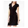 thumbnail image 1 of INC Womens Cocktail Party Wrap Dress Black XL, 1 of 2