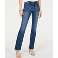 thumbnail image 1 of INC Womens Curvy i Straight Leg Jeans Blue 8, 1 of 7