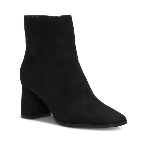 INC Womens Dasha 3 P Faux Leather Square Toe Ankle Boots
