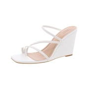 INC Womens Eiana Toe Loop Faux Leather Slingback Sandals
