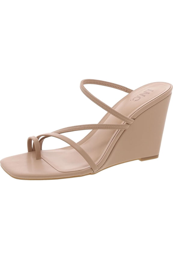 Womens Eiana Wedge Toe Ring Slingback Sandals
